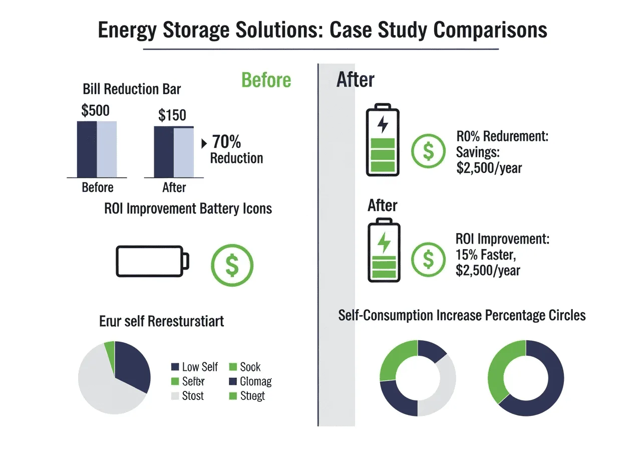 Solar load shifting visualization comparing savings across different home types