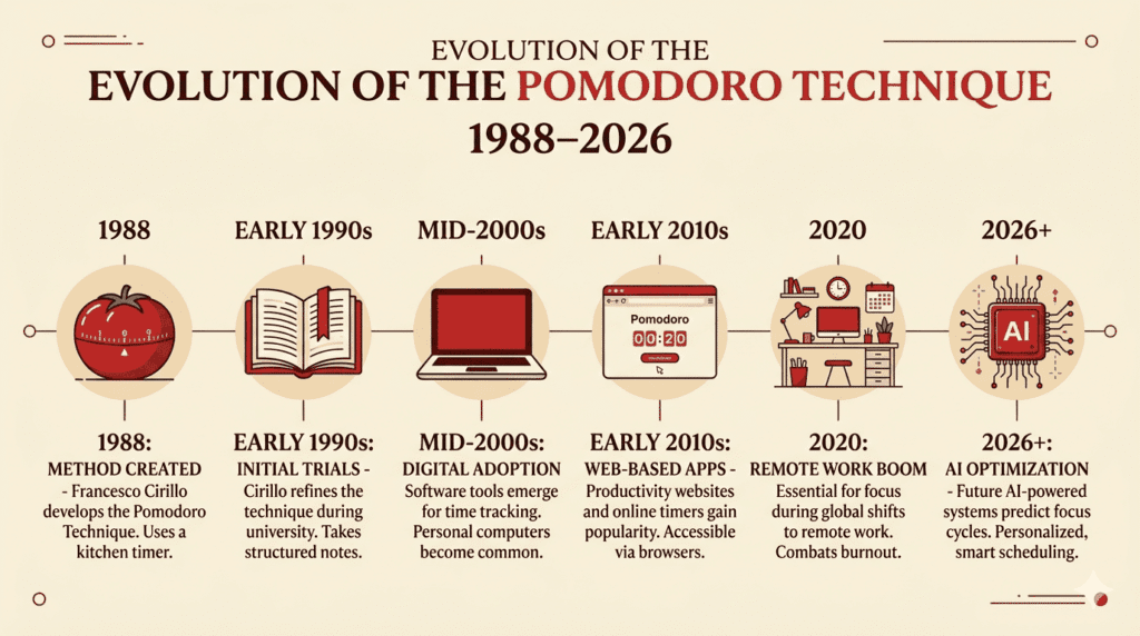 Pomodoro Timer Online 35 year evolution of the pomodoro technique