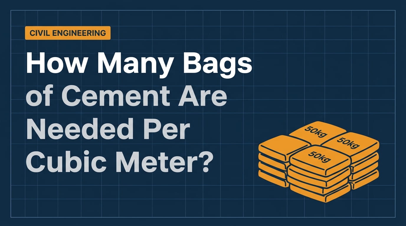 How Many Bags of Cement Are Needed Per Cubic Meter? cement bags per cubic meter featured