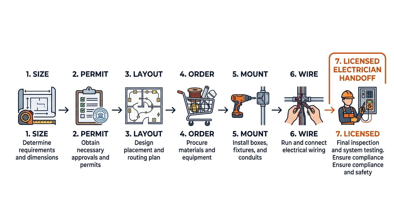 Can I Install Solar Panels Myself Step by step DIY solar installation process from system sizing through utility interconnection