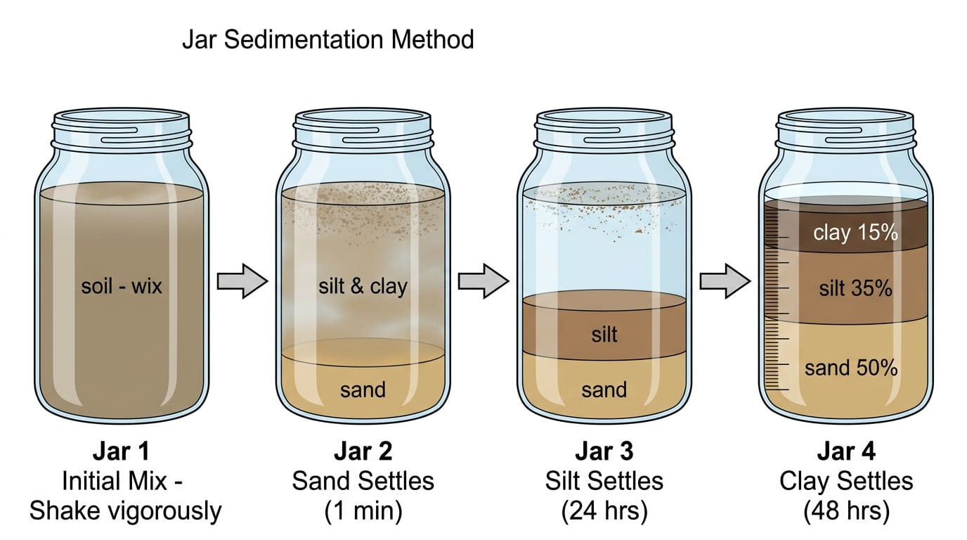 USDA Soil Texture Triangle: How to Classify Soil USDA soil texture triangle diagram showing 12 soil texture classes with sand, silt, and clay percentage axes labeled